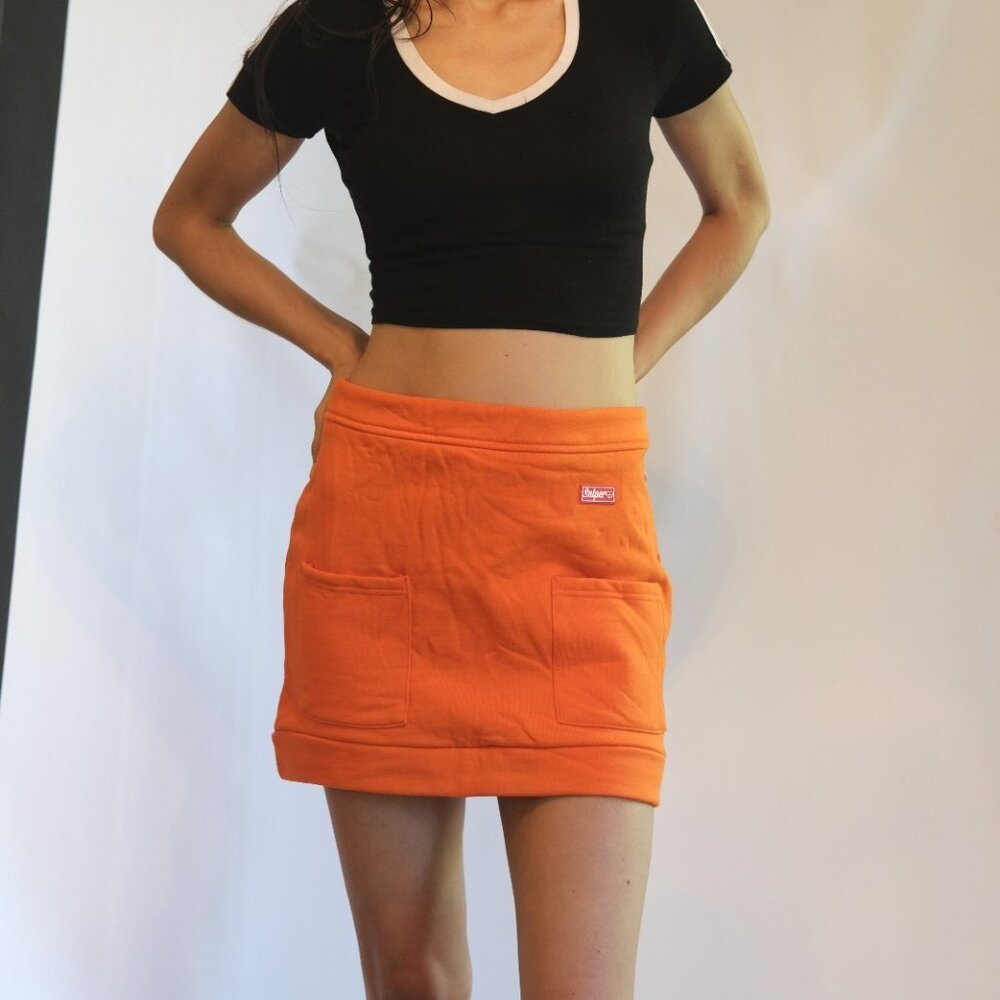 NWT Sniper Gand Orange Cotton Skirt